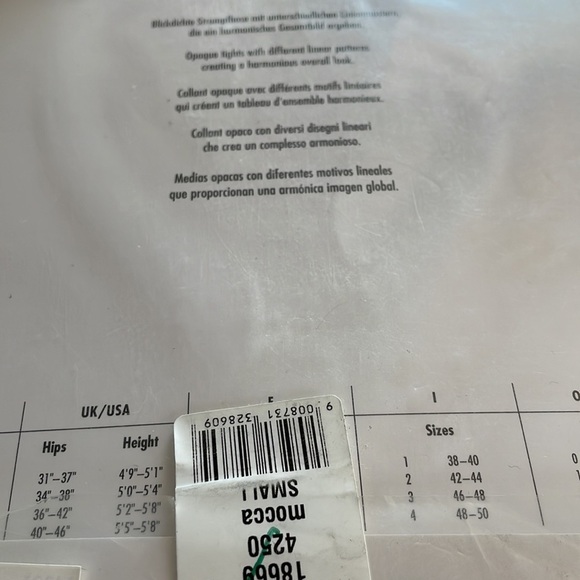 NWT WOLFORD YALE TIGHTS IN MOCCA Size S - Picture 7 of 7